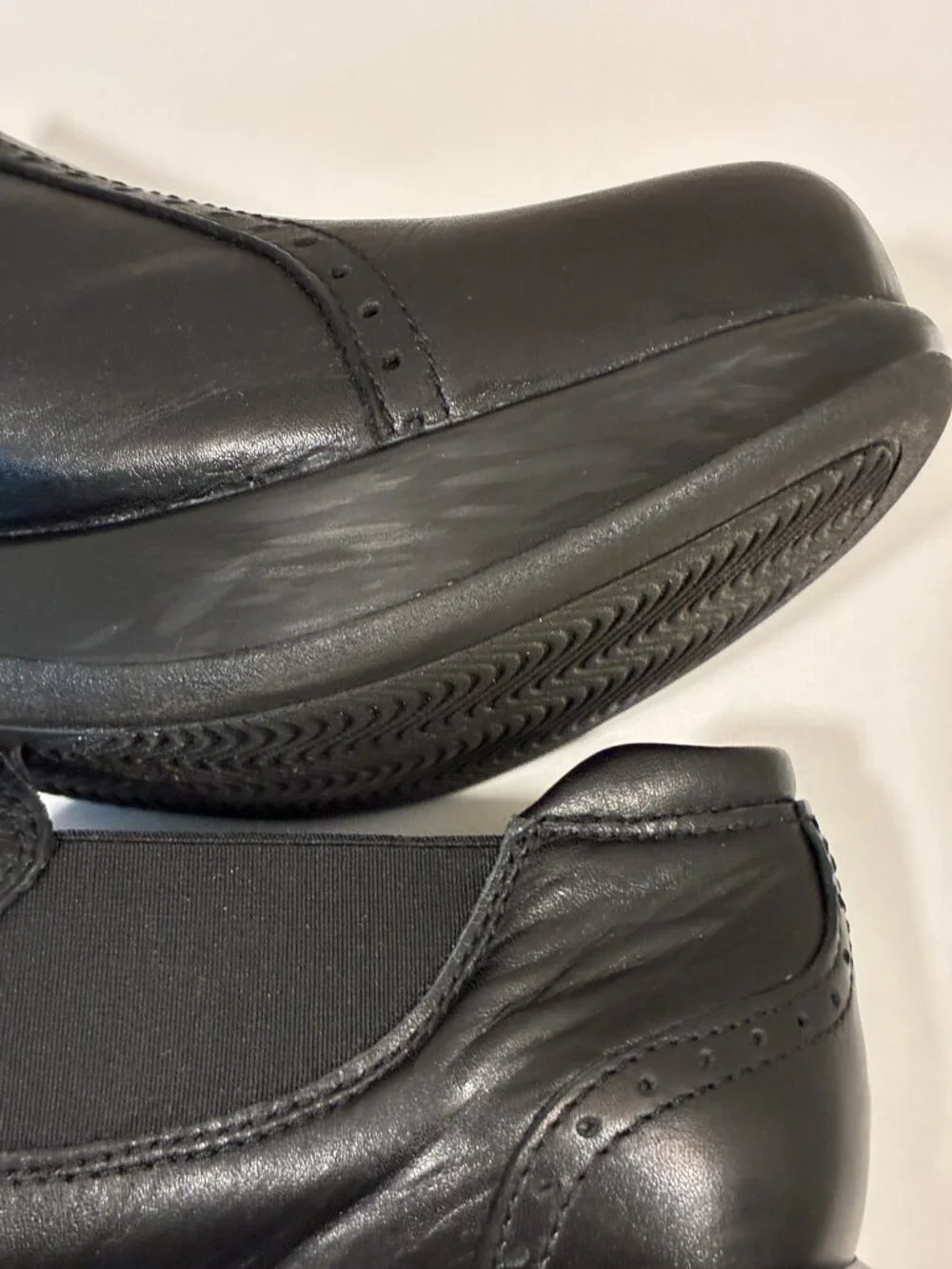 Dromedaris Falcon Black Leather Rocker Sole Loafer Women 10.5/11 EUC